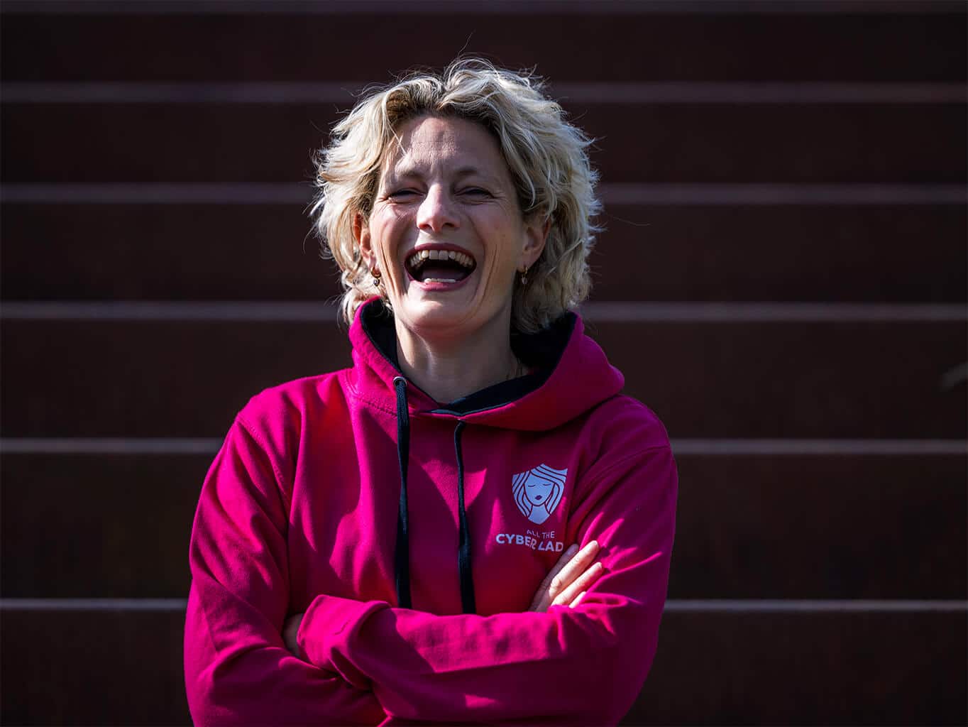 Roze Hoody Cyber Ladies - Afbeelding 2