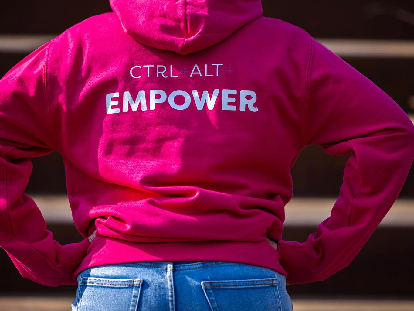 Roze Hoody Cyber Ladies - Afbeelding 3