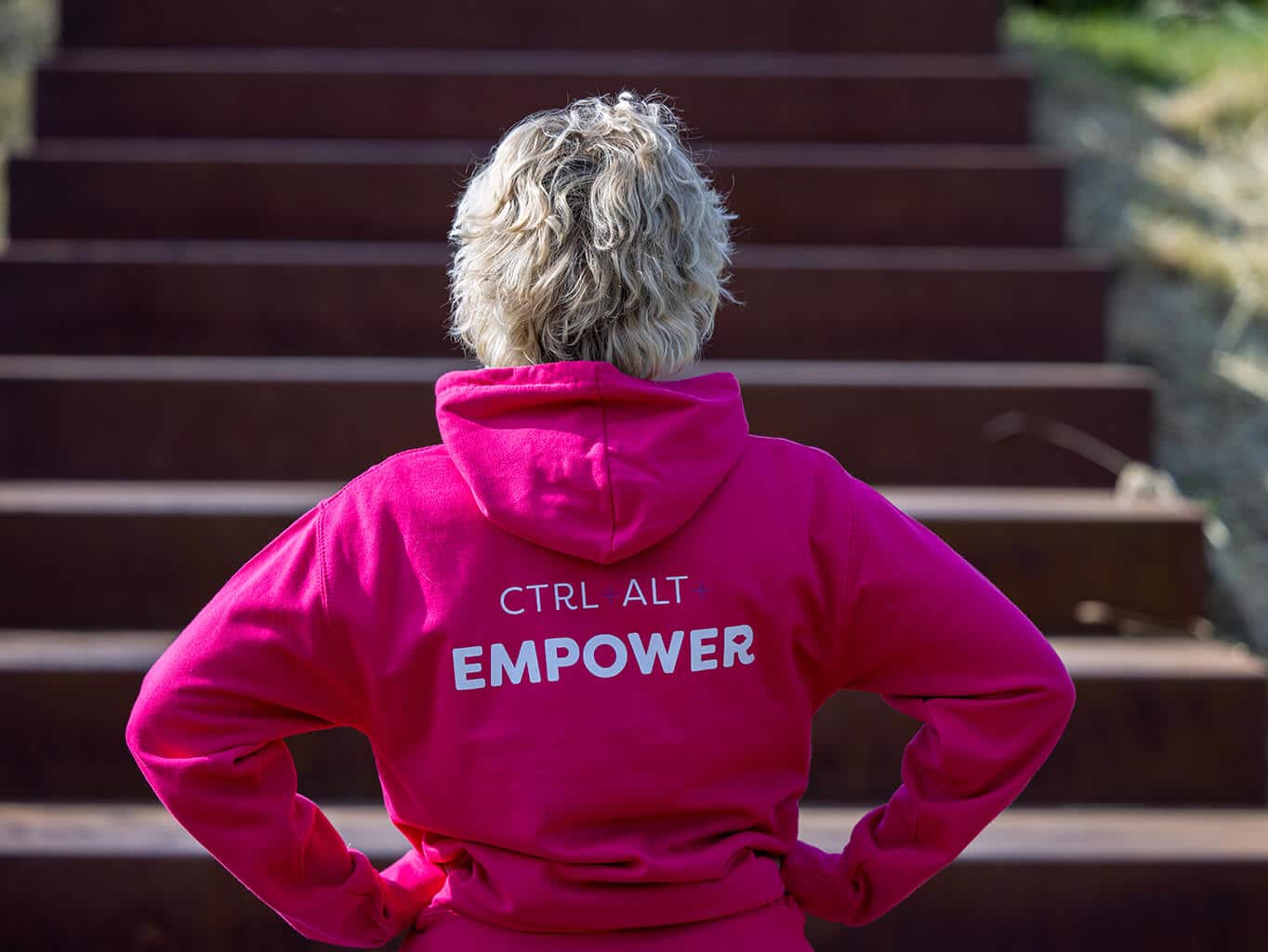 Roze Hoody Cyber Ladies - Afbeelding 4